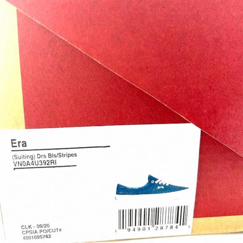 💖MEGA SALE💖VANS Era Suiting Blue Navy Stripes VN0A4U392RI Men's Textile Casual - Picture 11 of 12